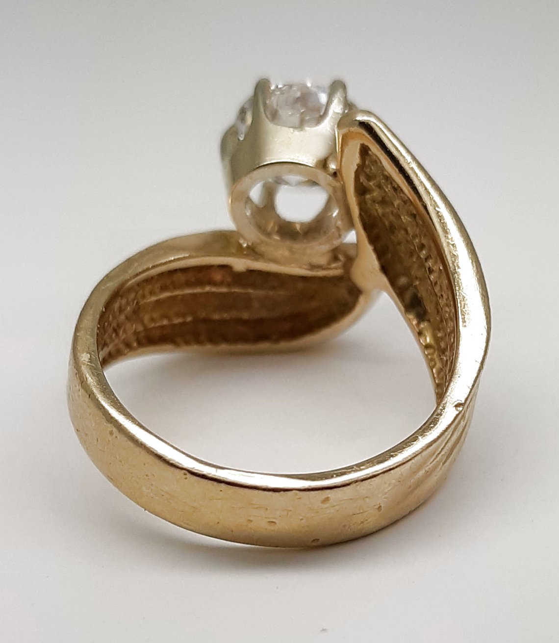 A lady's estate 1.19ct natural diamond solitaire fashion ring, circa 1990s.